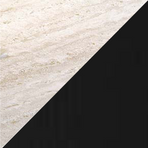 Travertine & Black
