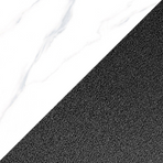 Glossy White & Black