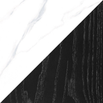 Glossy White & Black