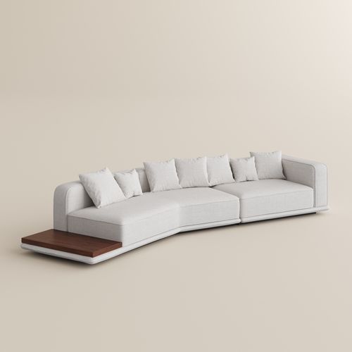 350'' Minimalist Deep Seat Sectional Sofa