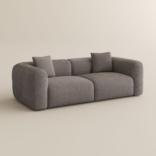 Minimalist Couch 2-3 Seater Vintage Chenille Lounge Sofa 