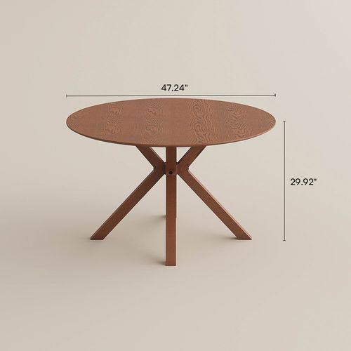 119 Mid-Century Modern Round Dining Table for 4