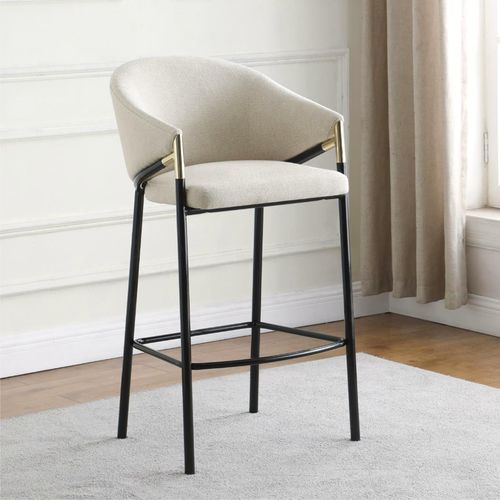 29.75'' Modern Upholstered Bar Height Bar Stools Set of 2