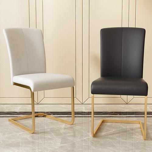 Modern Luxury Leather Dining Chairs Set of 2