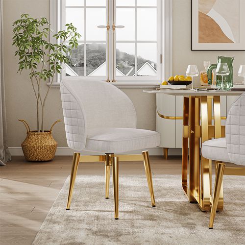 Modern Swivel Velvet Dining Chairs Set of 2