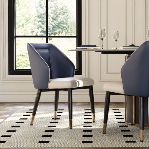 Modern Upholstered Dining Chairs Set of 2