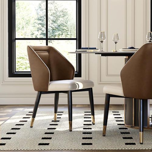Modern Upholstered Dining Chairs Set of 2