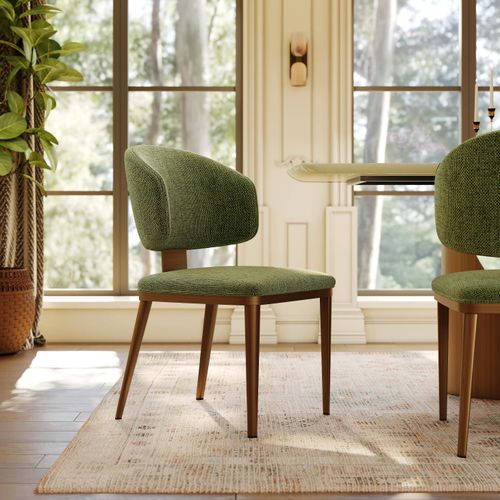 Modern Upholstered Dining Chairs Set of 2