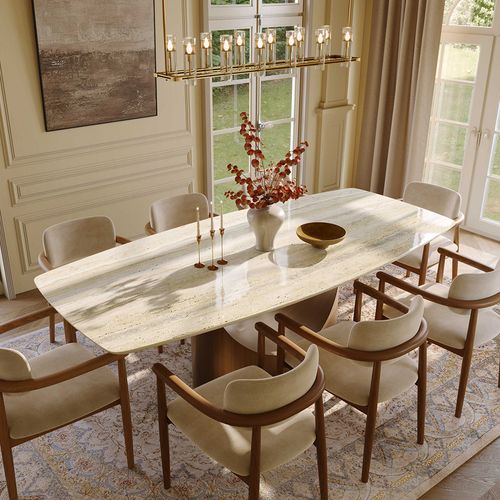 240 Modern Luxury Marble Dining Table for 6