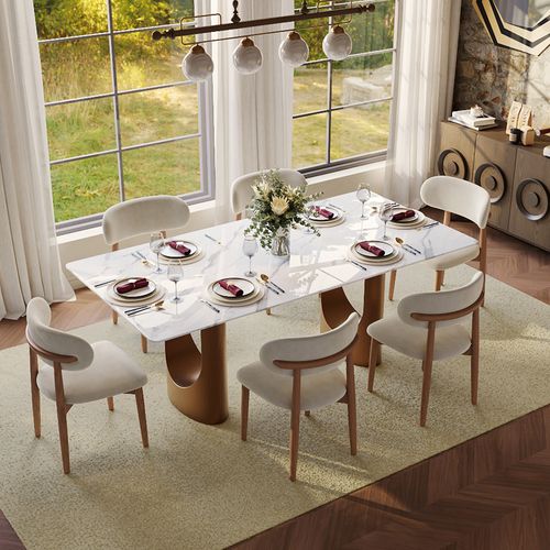 71" Modern Luxury Dining Table for 6-8