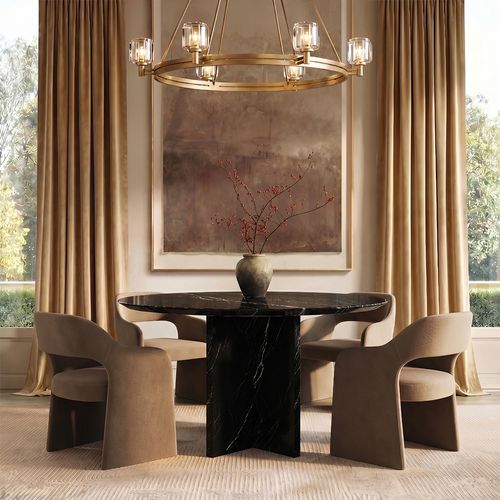 Round Marble Dining Table