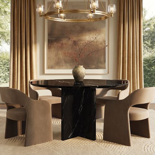 Round Marble Dining Table