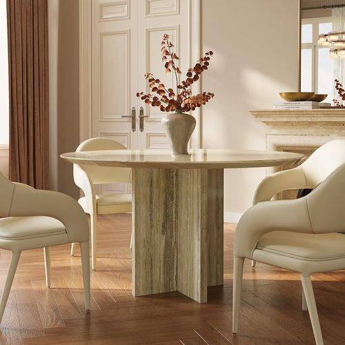 Round Marble Dining Table