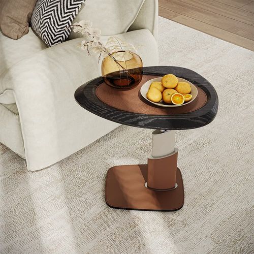 23’’ C-Shaped Mid-Century Side Table