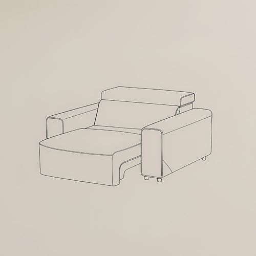 Modular Power Sofa Bed Expansion Accessories-Benjamin Beige