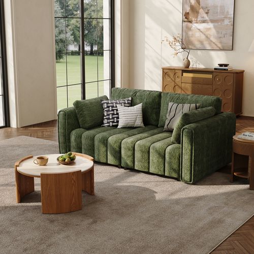 Retro Chenille Sofa Set