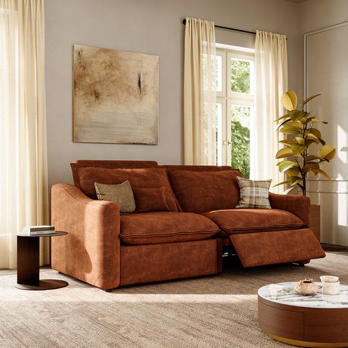 84" Modern Oversized Power Reclining Sofa with Pet-Friendly Fabric