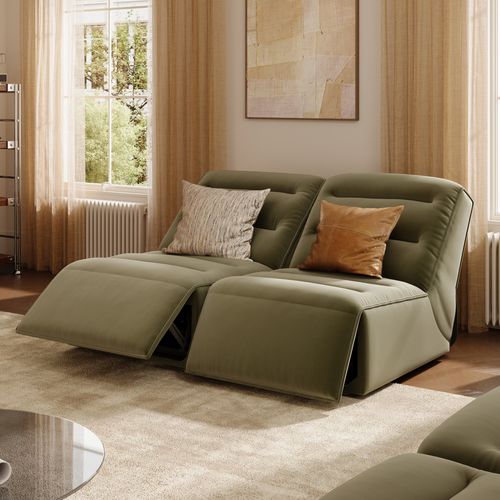 67" Modern Power Reclining Loveseat for Apartment