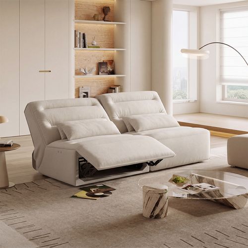 67" Modern Power Reclining Loveseat for Apartment