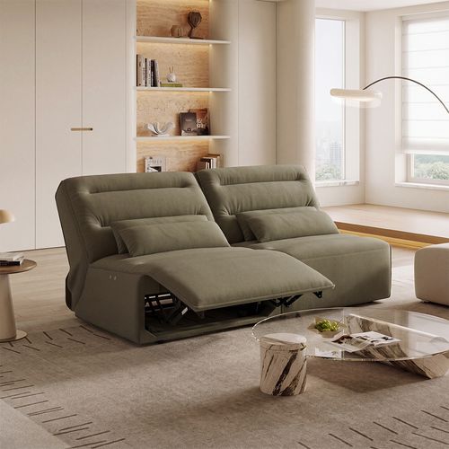 67" Modern Power Reclining Loveseat for Apartment