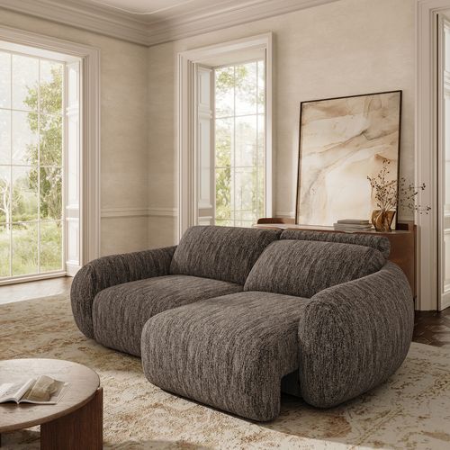 Mila Organic Modern Power Recliner Sleeper Sofa With Full Lay Flat
