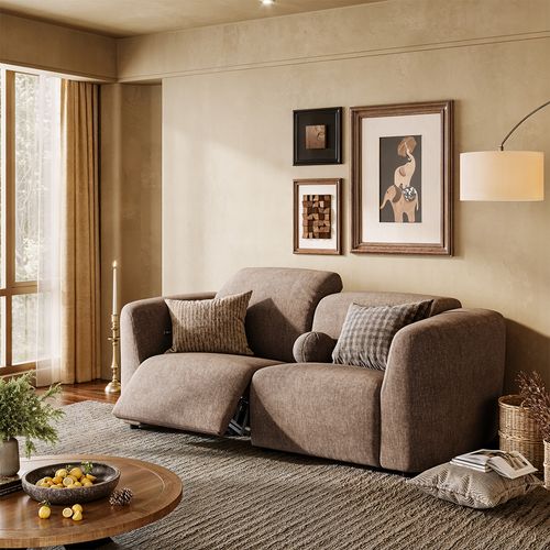 90" Dual Power Reclining Loveseat in Performance Waterproof Velvet