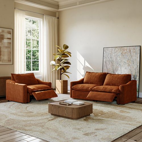 2-Piece Power Recliner Sofa Set