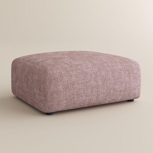 Pink Ottoman-Vintage Chenille Sofa