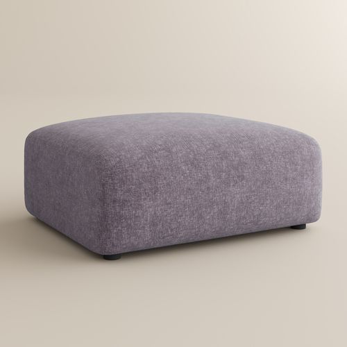 Puce Ottoman-Vintage Chenille Sofa