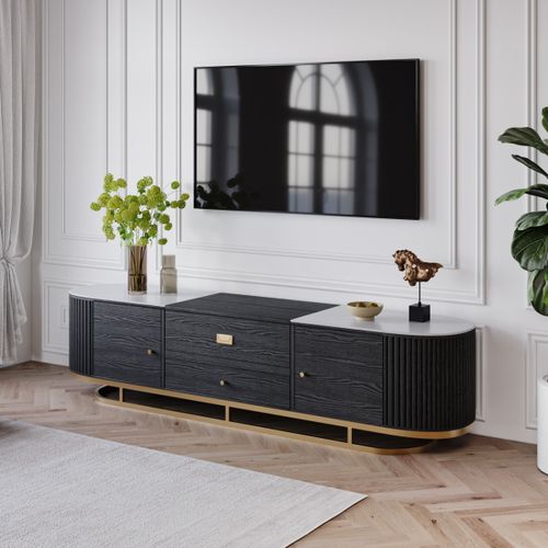 Modern TV Stand with Projector Cabinet