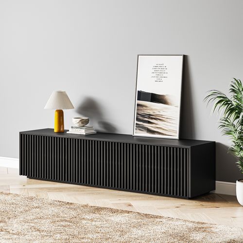 71" Modern Minimalist Wood TV Stand