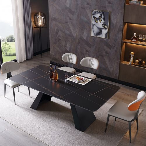 180 Modern Minimalist Dining Table for 6