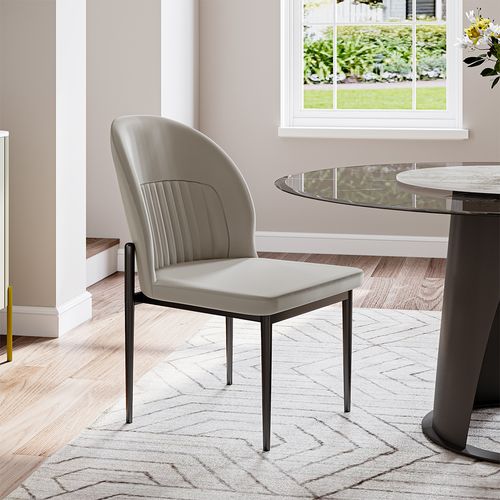 Modern Round Back Dining Chair Set of 2