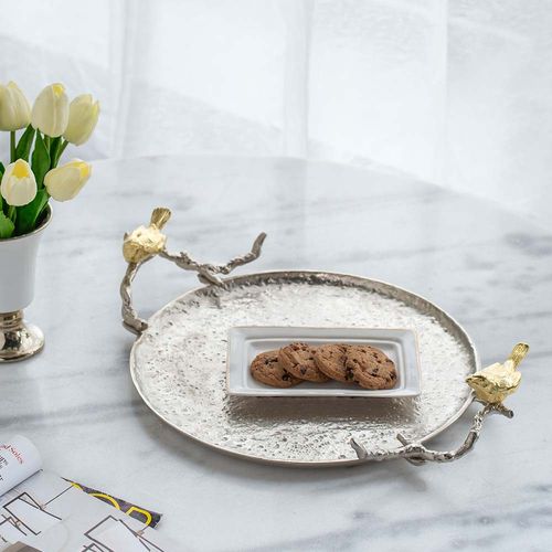 Alvada Silver Decorative Tray
