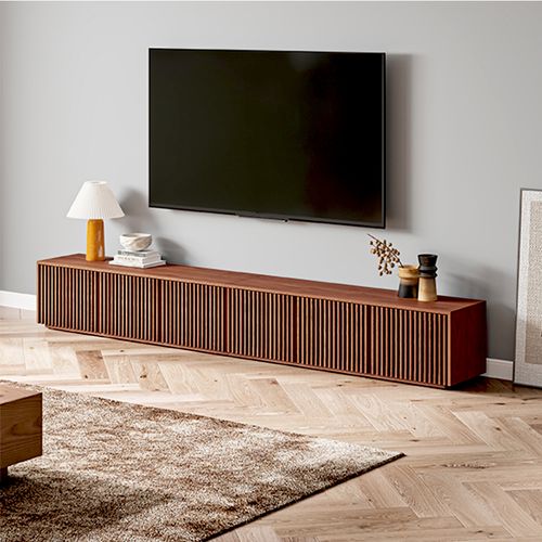 118" Modern Wood TV Stand