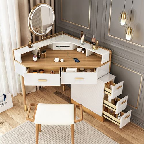 Eck-Schminktisch Spiegel mit LED