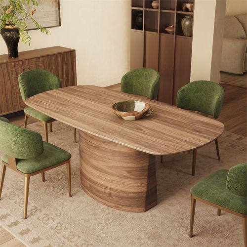 Oval Walnut Dining Table