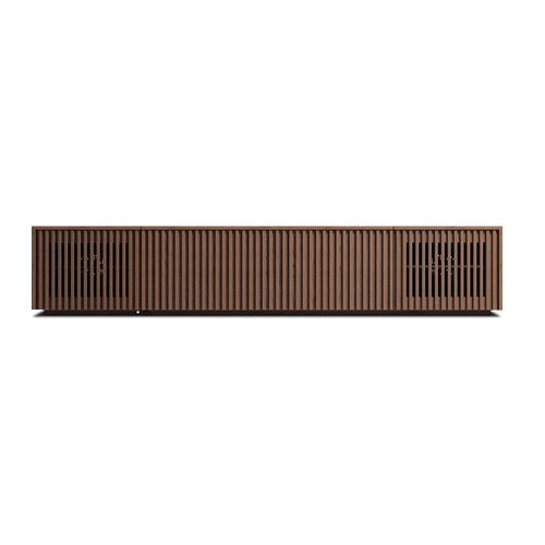 $50 Deposit| 90.5'' Walnut Two-Axis Motorized Media Console for UST Projector CSUC101