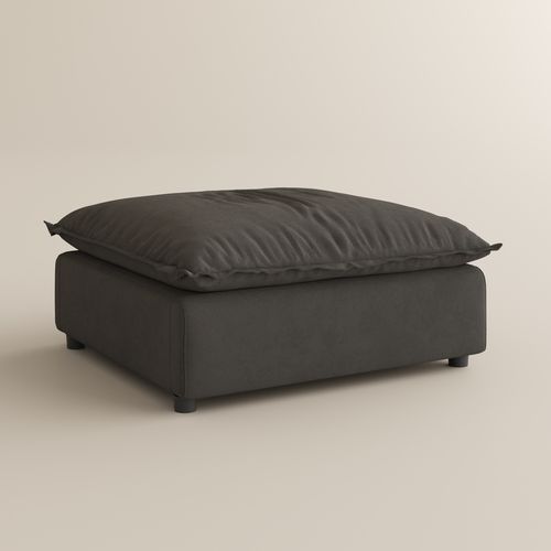 100 Minimalist Gray Modular Sofa-- Ottoman