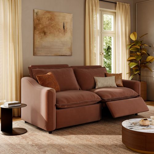 84" Modern Oversized Power Reclining Sofa with Pet-Friendly Fabric