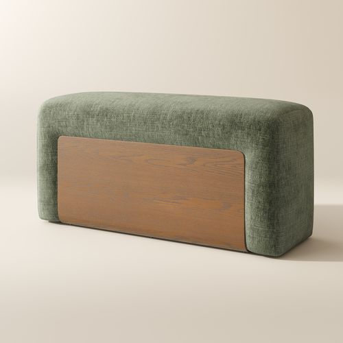 Green Modular Block Sofa Side Armrest Unit