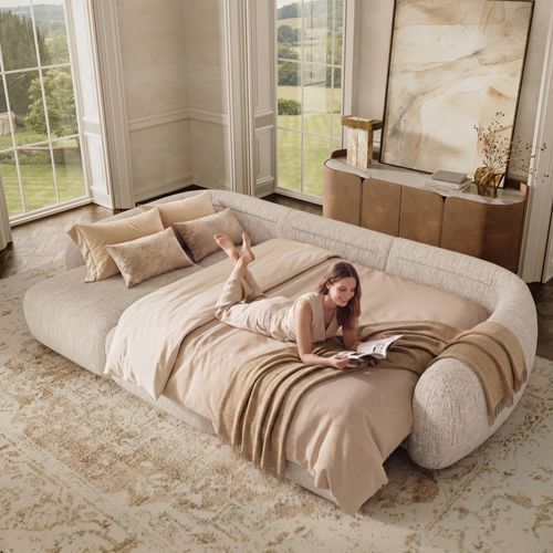 Mila Oversized Reclining Sofa Bed With Waterproof Chenille