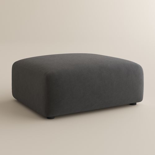 Conto-Dark Gray Ottoman-Vintage Scratch-resistent Sofa