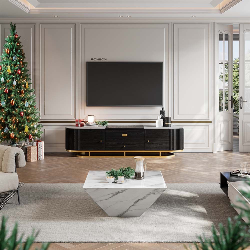 Modern TV Stand by Sintered Stone | Free Shipping! | Povison