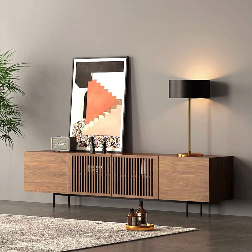 Dark Wood MDF Living Room Set