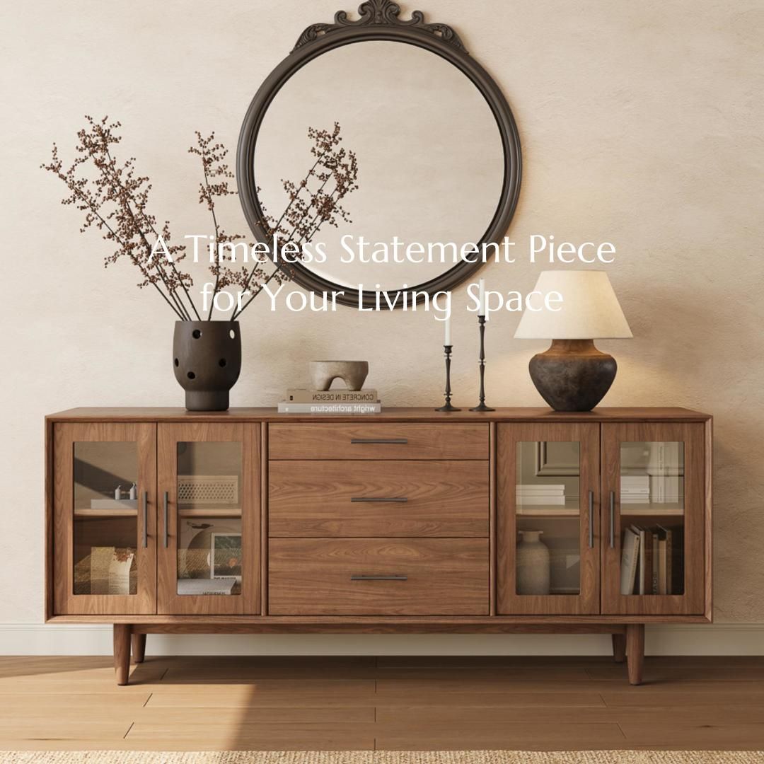 Mid Century Modern Walnut Color MDF TV Stands