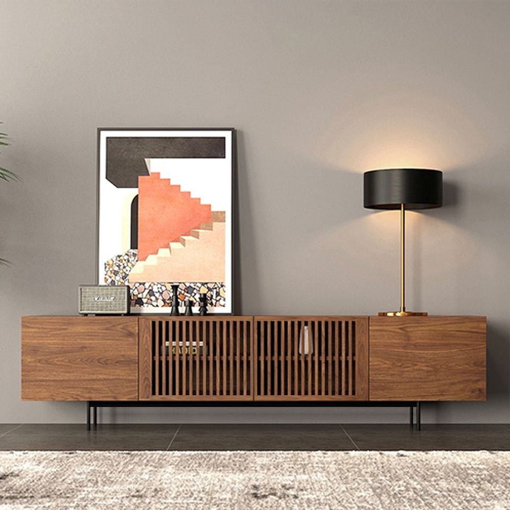 Dark Wood MDF Living Room Set