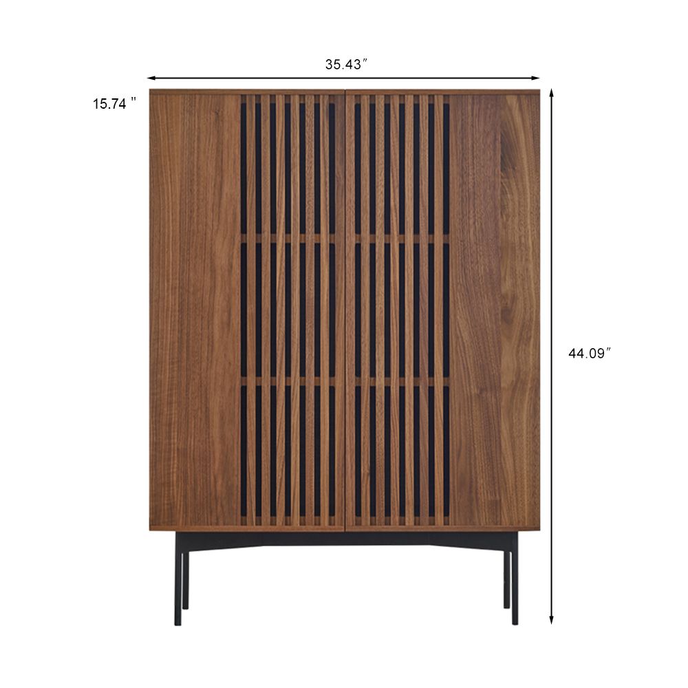 Dark Wood MDF Living Room Set