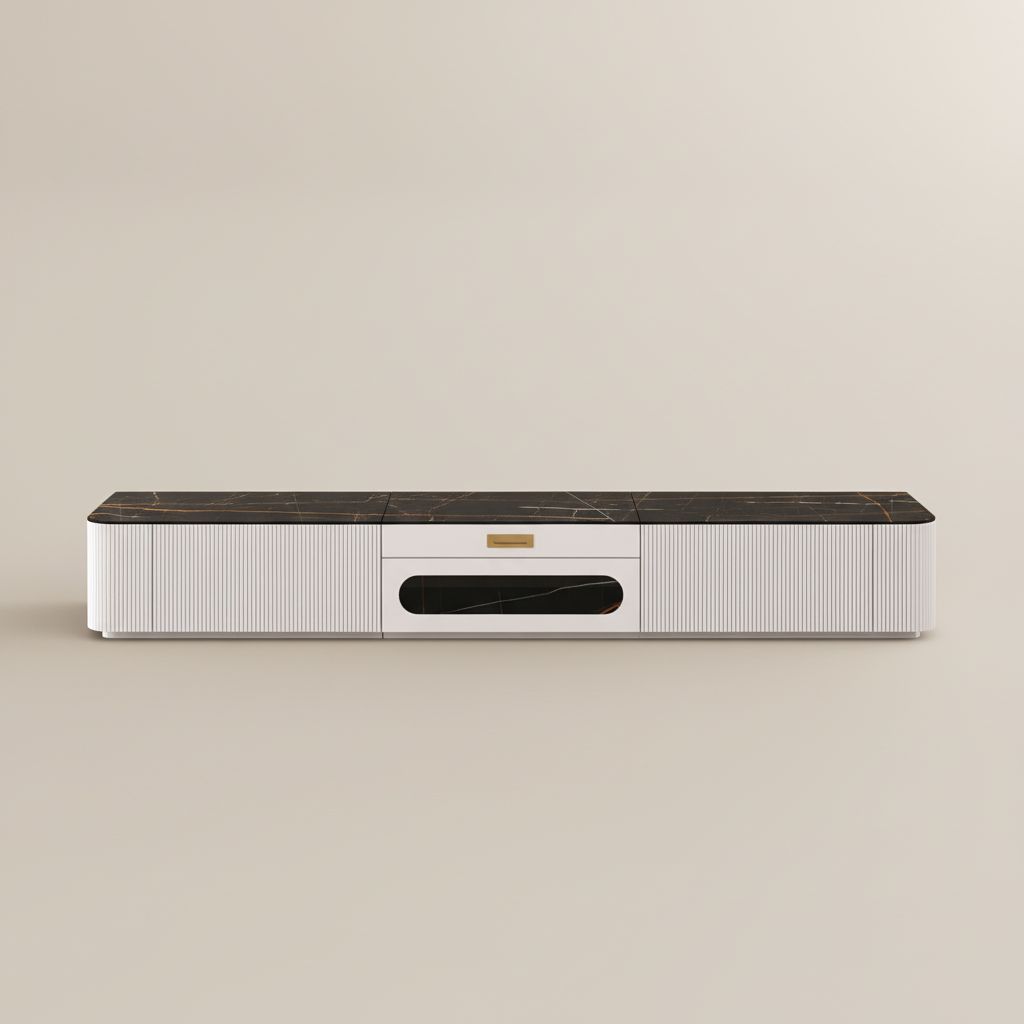 Sintered Stone Black & White Sintered Stone TV Stands