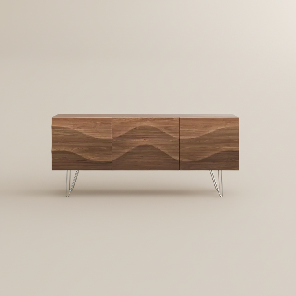 Walnut Dark Wood MDF TV Stands